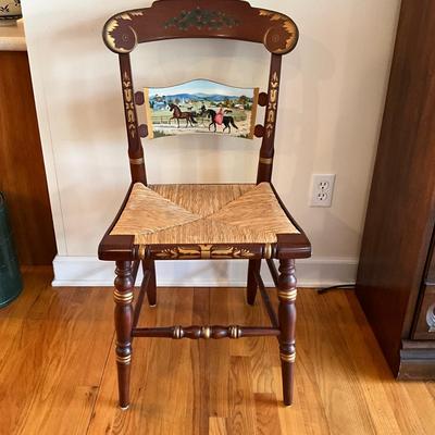 L1203 Set of 4 Hitchcock Limited Edition Morgan Horse Bicentennial Chairs