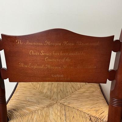 L1203 Set of 4 Hitchcock Limited Edition Morgan Horse Bicentennial Chairs
