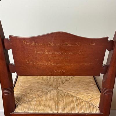 L1203 Set of 4 Hitchcock Limited Edition Morgan Horse Bicentennial Chairs
