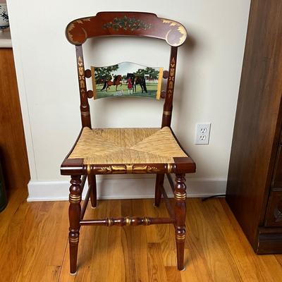 L1203 Set of 4 Hitchcock Limited Edition Morgan Horse Bicentennial Chairs