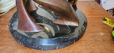 B. Livingstone-Strong Bronze Sculpture Signed