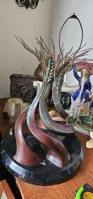 B. Livingstone-Strong Bronze Sculpture Signed