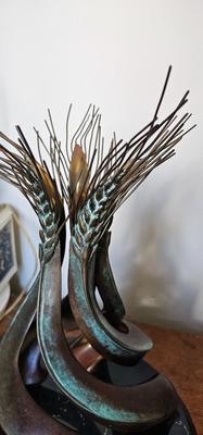 B. Livingstone-Strong Bronze Sculpture Signed