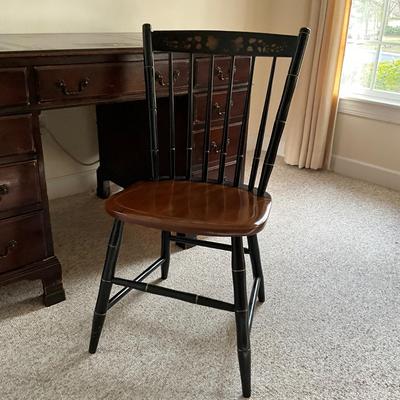 O1211 Vintage Mahogany Leather Top Desk