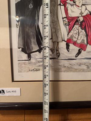 Vintage Framed Lithograph - The Jaffa Gate Jerusalem by Martin Holt