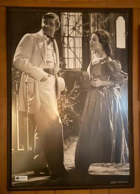 Vintage Framed Print - Clark gable and Vivian Leigh