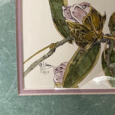 M1223 Signed and Numbered Print of Two Herons by J. Swan