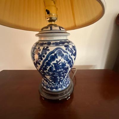 M1226 Blue & White Pottery Ginger Jar Lamp