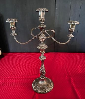 Rogers Brothers 1847 Heritage 3- Light Candelabra - Silver Plated