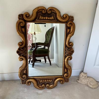 Sale Photo Thumbnail #306: Measurements:
36" height, 24.75" width, 1.5" depth
Frame is gold molded
Is in good condition