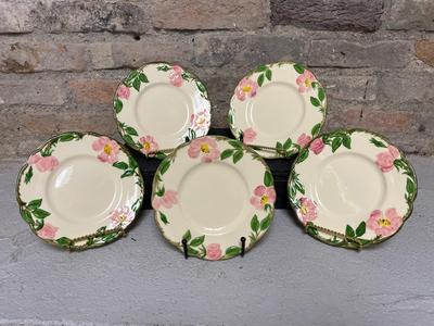 Desert Rose Dessert Plates and Vegetable Bowls