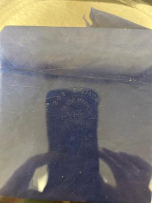 Service pieces and PYREX Pie Plate