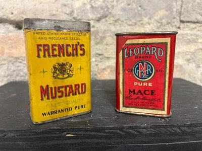Vintage Spice Tins and Boxes