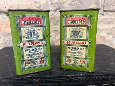 Vintage Spice Tins and Boxes