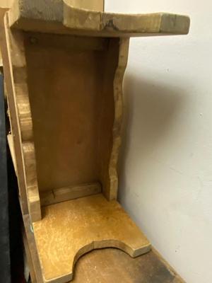 Vintage Handmade Pine Step Stool or small bench