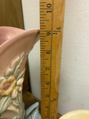 2 Hull Pottery Cornucopia flower vases