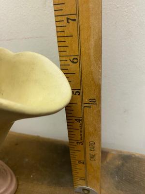 2 Hull Pottery Cornucopia flower vases