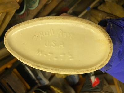 2 Hull Pottery Cornucopia flower vases