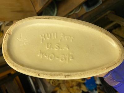 2 Hull Pottery Cornucopia flower vases