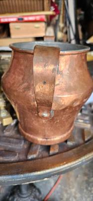 Copper Collection, Folk art Rooster pan/mold, Vintage Tea Pot, Two Handled Imperial Russian Vase