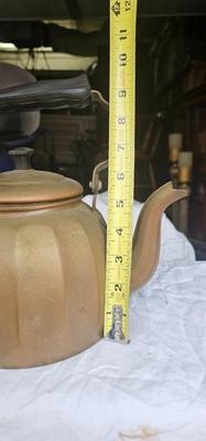 Copper Collection, Folk art Rooster pan/mold, Vintage Tea Pot, Two Handled Imperial Russian Vase