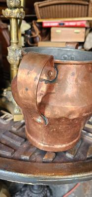 Copper Collection, Folk art Rooster pan/mold, Vintage Tea Pot, Two Handled Imperial Russian Vase