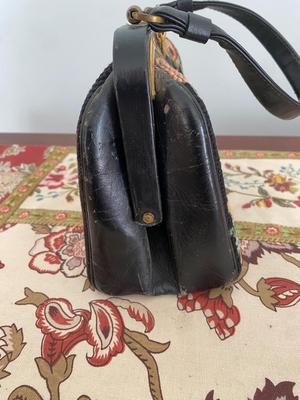 Vintage Jana CARPET BAG FLORAL ROMANCE TAPESTRY NEEDLEPOINT