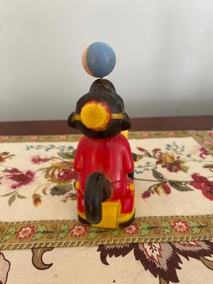MARX ICE CREAM PEDDLER ACROBAT MONKEY FRICTION TOY