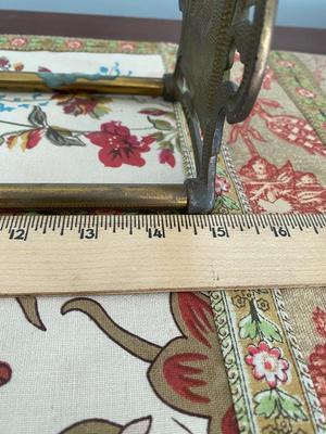 VINTAGE ART NOUVEAU LADY EXPANDING SLIDING RACK BRONZE GILT BOOKENDS