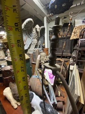 VIntage painted glass lamp