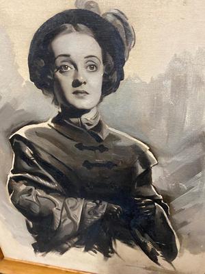 VIntage Bette Davis painting