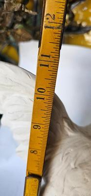 White Chicken Bendel 1908 signed porcelain Rooster