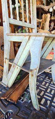 Hand made Primitive Chair that turns into a Primitive Ladder