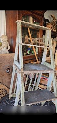Hand made Primitive Chair that turns into a Primitive Ladder