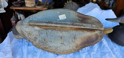 2 Vintage Decoys One Rubber and one plastic Ducks #5, one is marker Herters INC Waseca Minn