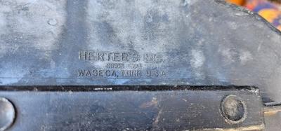 2 Vintage Decoys One Rubber and one plastic Ducks #5, one is marker Herters INC Waseca Minn