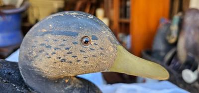 Antique Duck Decoy 14" long, Cork? #1