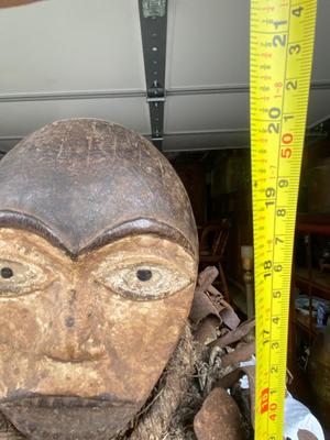 Large African fetish monkey sculpture