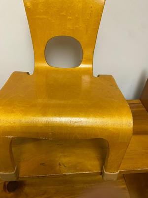 Vintage MCM style Community Playthings Child's Bent Plywood Chair