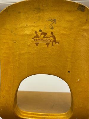 Vintage MCM style Community Playthings Child's Bent Plywood Chair