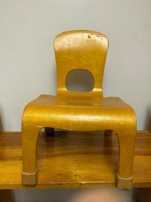 Vintage MCM style Community Playthings Child's Bent Plywood Chair