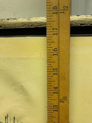 MID-CENTURY ABSTRACT CITYSCAPE SIGNED Paris 73 CIK