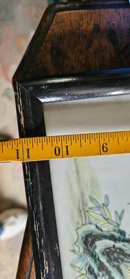 4 Chinese Hand painted Porcelain tile Panels FAMILLE ROSE