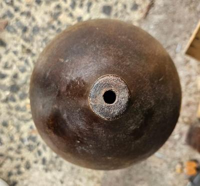 Tall Vintage Pottery vase with Beautiful Texture and Nuances of Color