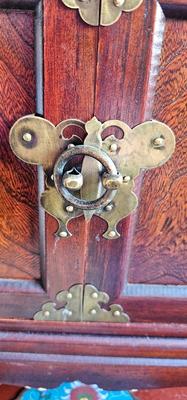 Antique Korean 16 Drawer Apothecary Herbal Medicine Chest!