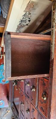Antique Korean 16 Drawer Apothecary Herbal Medicine Chest!