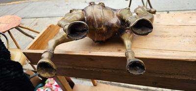 Large Vintage Brass Camel, Office Decor