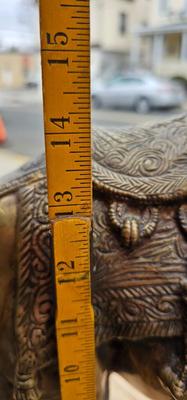 Large Vintage Brass Camel, Office Decor