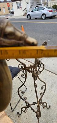 Large Vintage Brass Camel, Office Decor