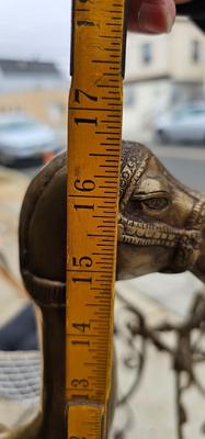 Large Vintage Brass Camel, Office Decor